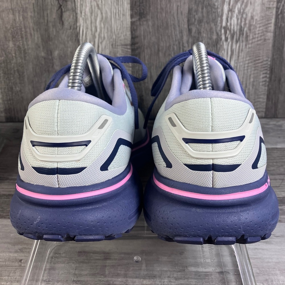 Brooks Ghost 15 Womens Running Shoes 8.5 Medium B Grey Purple Pink 1203801B492 - Picture 4 of 7